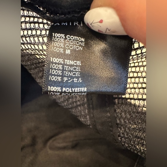 EUC AMIRI A/W 2019 Embroidered Cap in Black & White - Picture 10 of 11